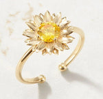 Load image into Gallery viewer, Crystal Flower Ring
