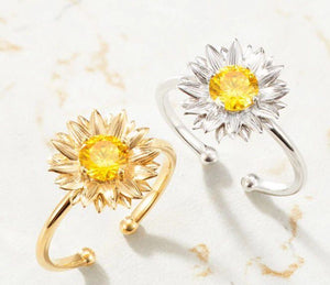 Crystal Flower Ring