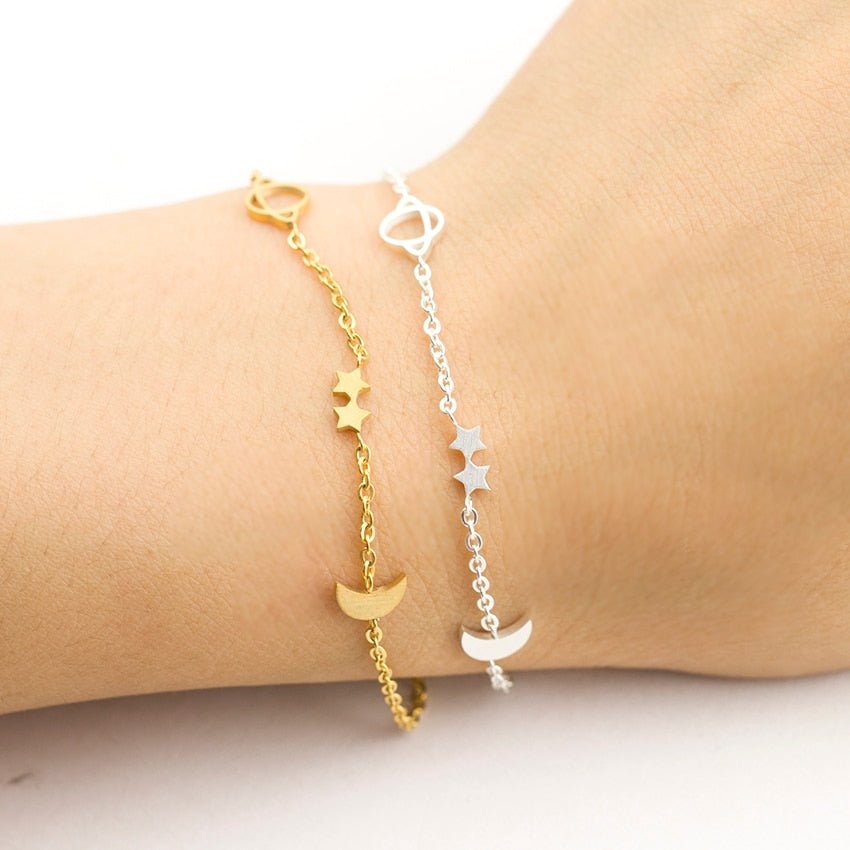 Jovati 4Pcs Dainty Gold Bracelet Set for Women Cuff Open Wire