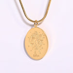 Load image into Gallery viewer, Oval Zodiac Pendant Necklace
